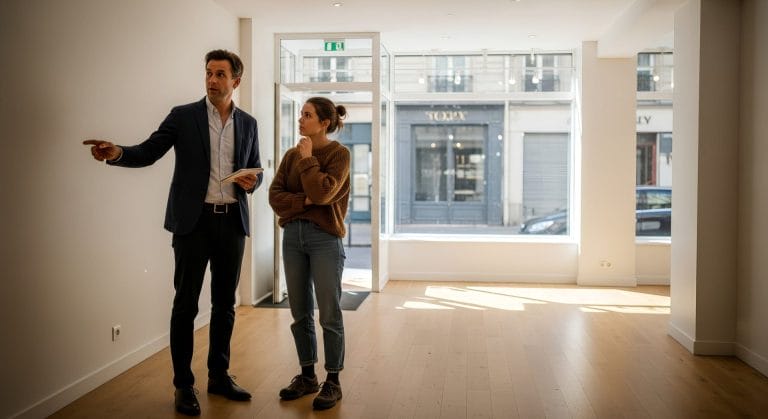 Location de boutique centre ville avec Baux Locaux