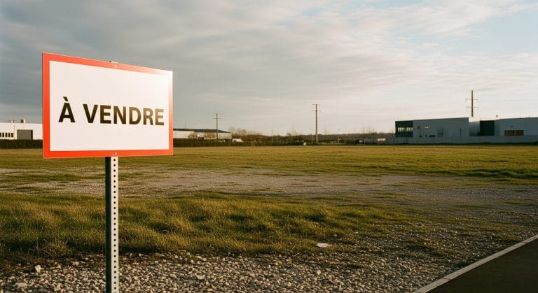 Terrain à vendre zone industrielle avec Baux Locaux