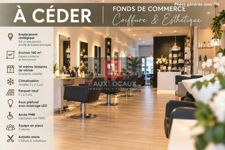 Fonds de commerce à vendre à Salon De Provence de 160 m²