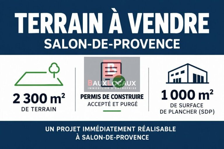 Terrains à vendre à Salon De Provence de 2300 m²