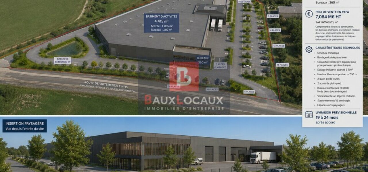 Entrepôt / Logistique & Locaux d’activité à vendre à Lancon Provence de 4415 m² — photo 3